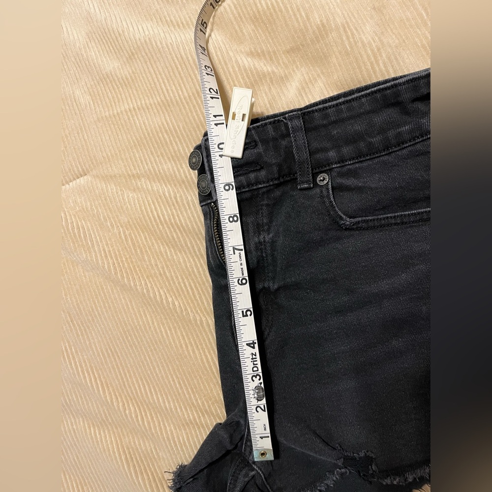 American Eagle Outfitters Black Jean Shorts 4 - Picture 10 of 11